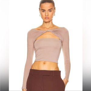 NWT SER.O.YA Artemis Top in beige - S